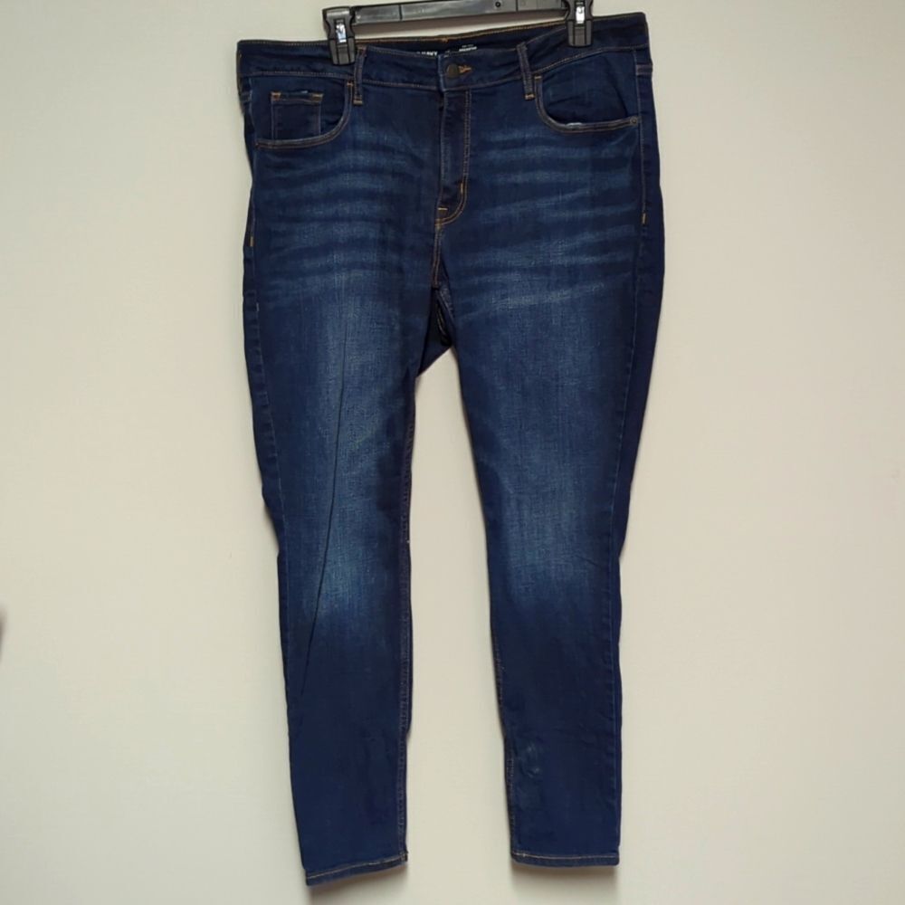 Old Navy Women's Skinny Jeans - Dark Blue